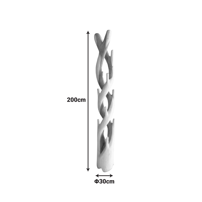 Καλόγερος Joint Suar Ξύλο σε Φυσική Απόχρωση 30x30x200