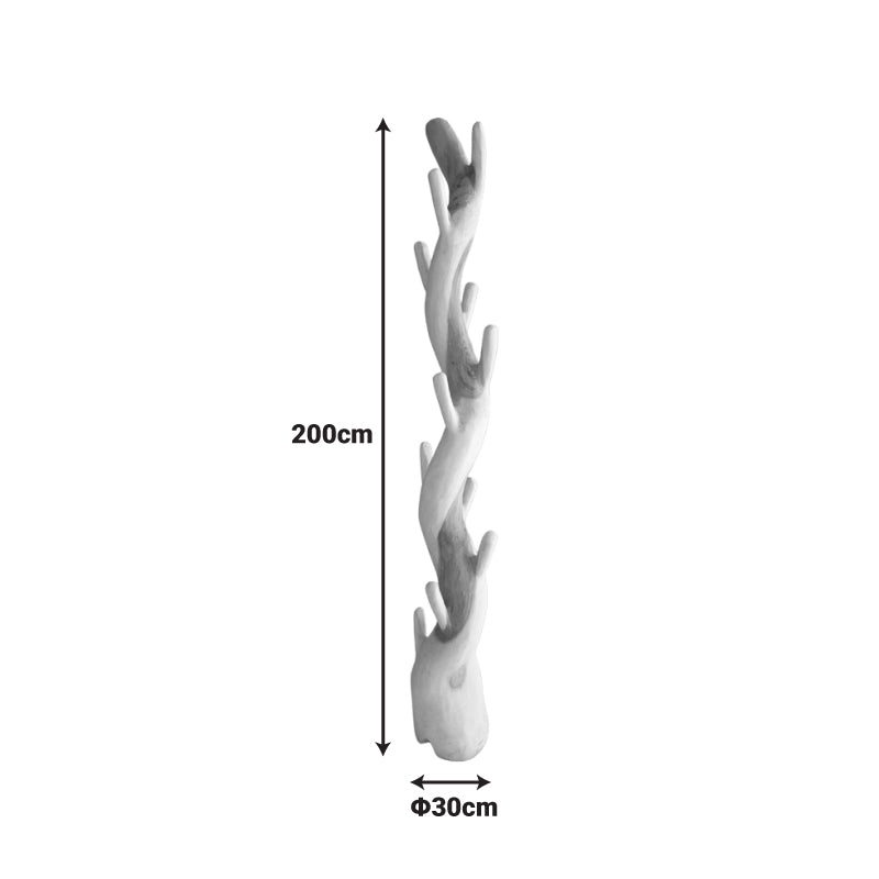 Καλόγερος Renzo Suar Ξύλο σε Φυσική Απόχρωση 30x30x200