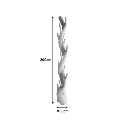 Καλόγερος Renzo Suar Ξύλο σε Φυσική Απόχρωση 30x30x200