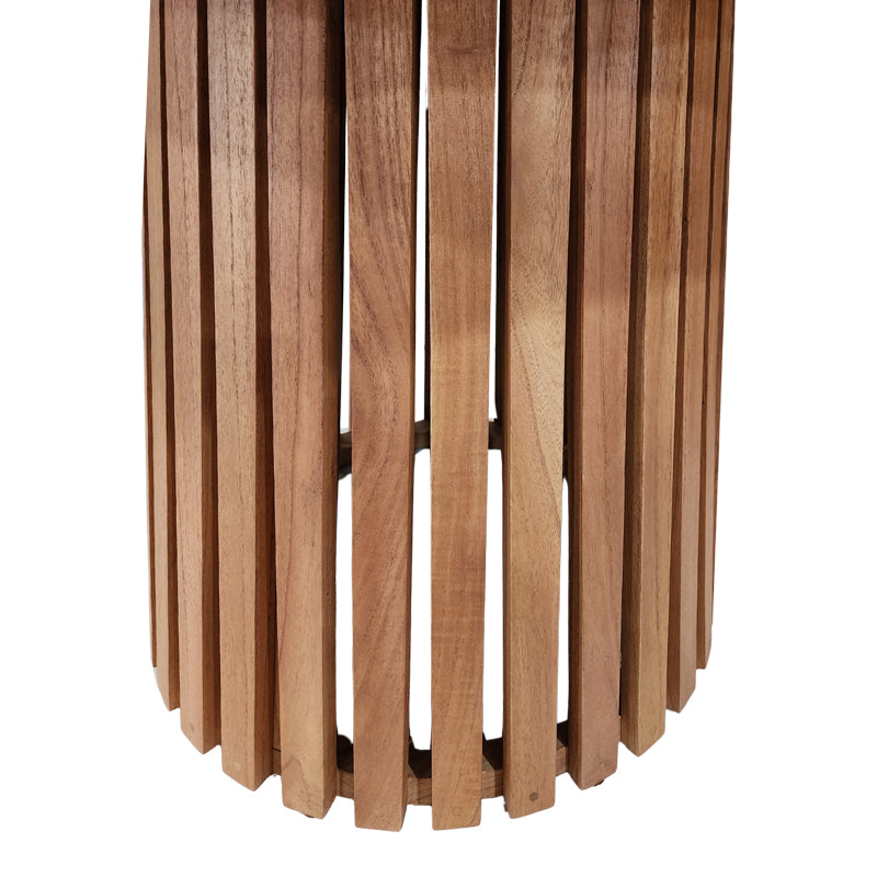 Τραπέζι Kenda Ι Mindi Ξύλο σε Φυσική Απόχρωση Φ120x75