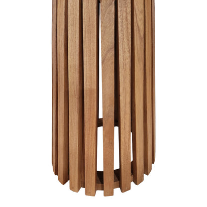 Τραπέζι Kenda I Mindi Ξύλο σε Φυσική Απόχρωση Φ80x75