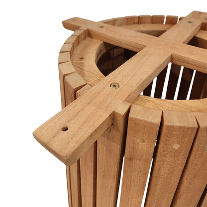 Βάση Τραπεζιού Εσωτερικού Χώρου Galy I Mindi Ξύλο σε Φυσική Απόχρωση Φ60x75