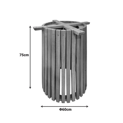 Βάση Τραπεζιού Εσωτερικού Χώρου Galy I Mindi Ξύλο σε Φυσική Απόχρωση Φ60x75