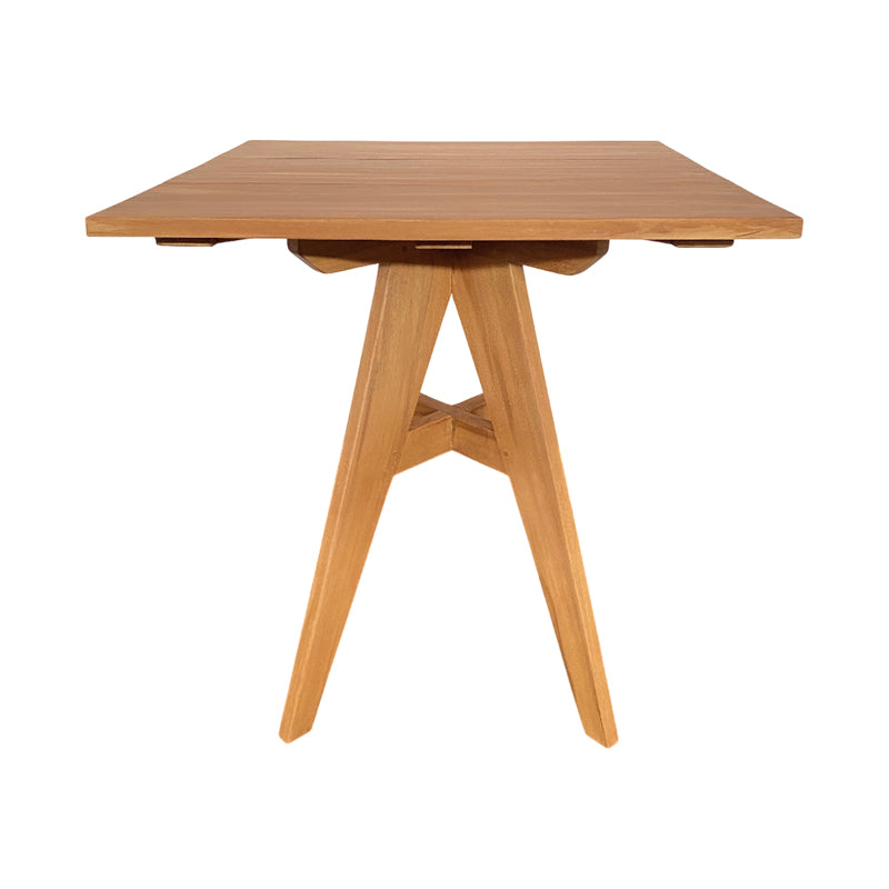 Cadrada Teak Wood Table in Natural Finish 70x70x76