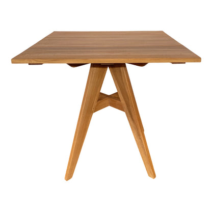 Τραπέζι Cadrada Teak Ξύλο σε Φυσική Απόχρωση 80x80x76