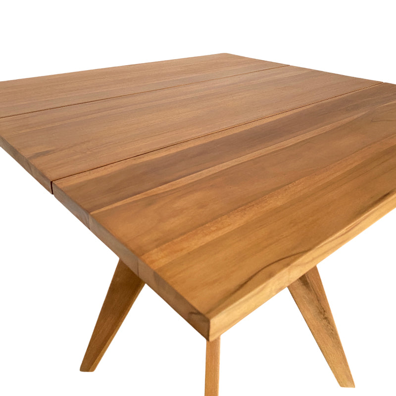 Τραπέζι Cadrada Teak Ξύλο σε Φυσική Απόχρωση 80x80x76