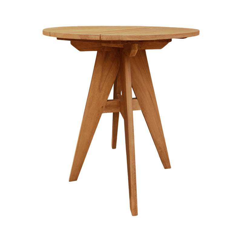 Τραπέζι Cadrada Teak Ξύλο σε Φυσική Απόχρωση Φ70x76