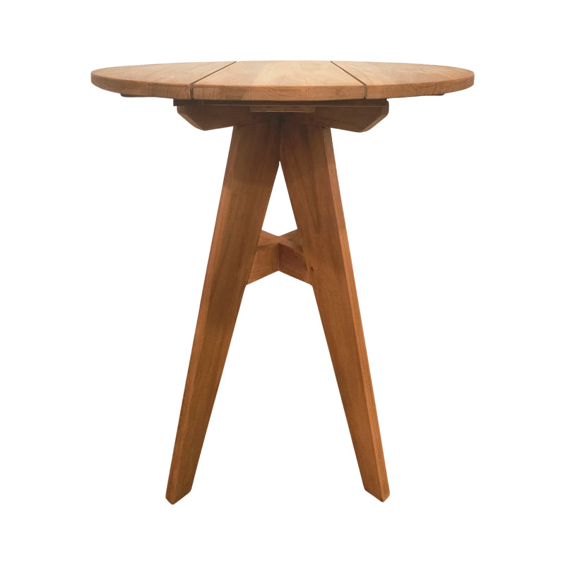 Τραπέζι Cadrada Teak Ξύλο σε Φυσική Απόχρωση Φ70x76