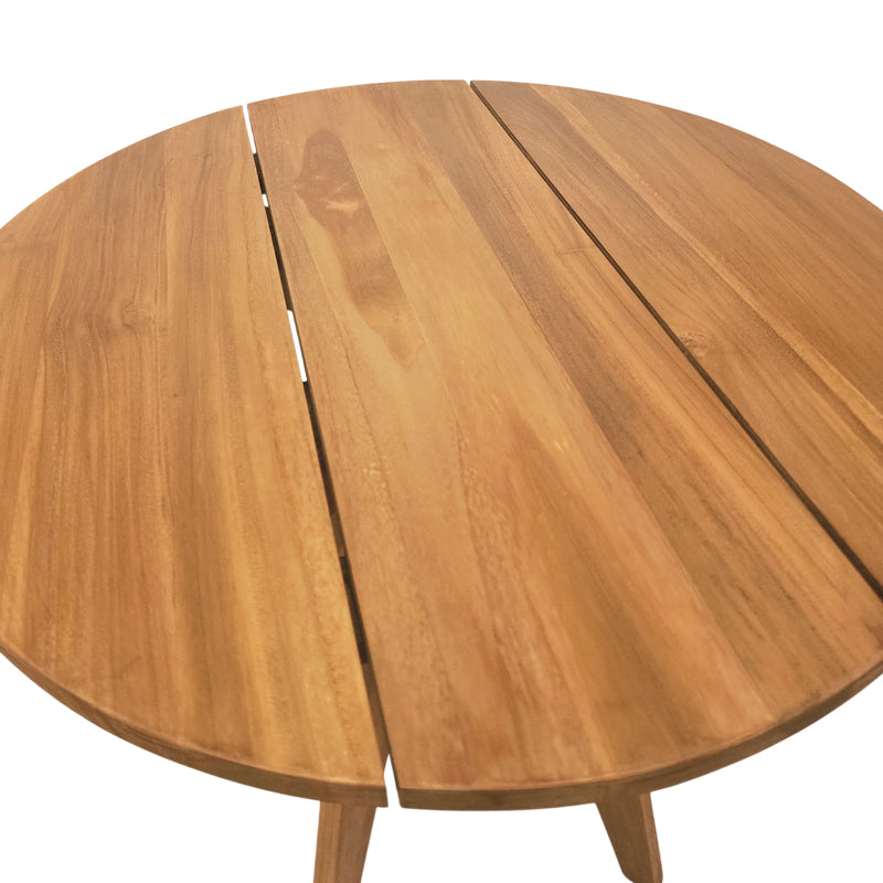 Τραπέζι Cadrada Teak Ξύλο σε Φυσική Απόχρωση Φ70x76