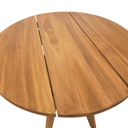Τραπέζι Cadrada Teak Ξύλο σε Φυσική Απόχρωση Φ70x76
