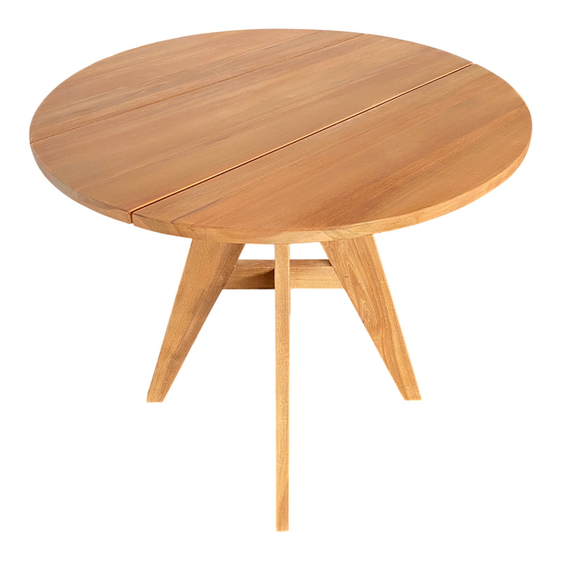 Cadrada Teak Wood Table in Natural Finish Φ80x76