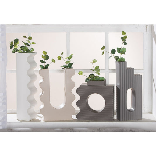 Βάζο Γκρι Κεραμικό 14.5x8x36