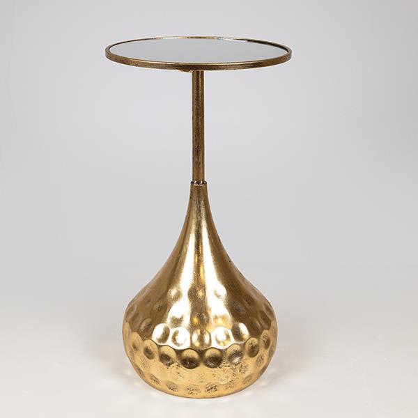 ΒΟΗΘΗΤΙΚΟ ΤΡΑΠΕΖΑΚΙ ΜΕΤΑΛΛΙΚΟ ΧΡΥΣΟ ΜΕ ΚΑΘΡΕΦΤΗ 39x39x67