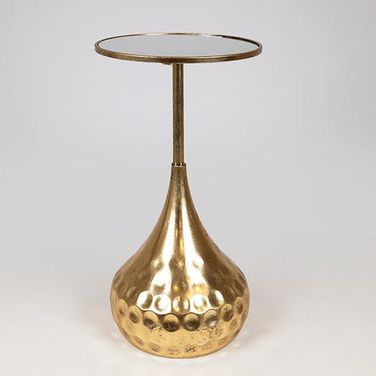 ΒΟΗΘΗΤΙΚΟ ΤΡΑΠΕΖΑΚΙ ΜΕΤΑΛΛΙΚΟ ΧΡΥΣΟ ΜΕ ΚΑΘΡΕΦΤΗ 39x39x67