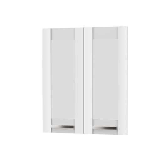 Άνω Πορτάκια-Τζάμι Charlotte Λευκό 60x71.8x1.6