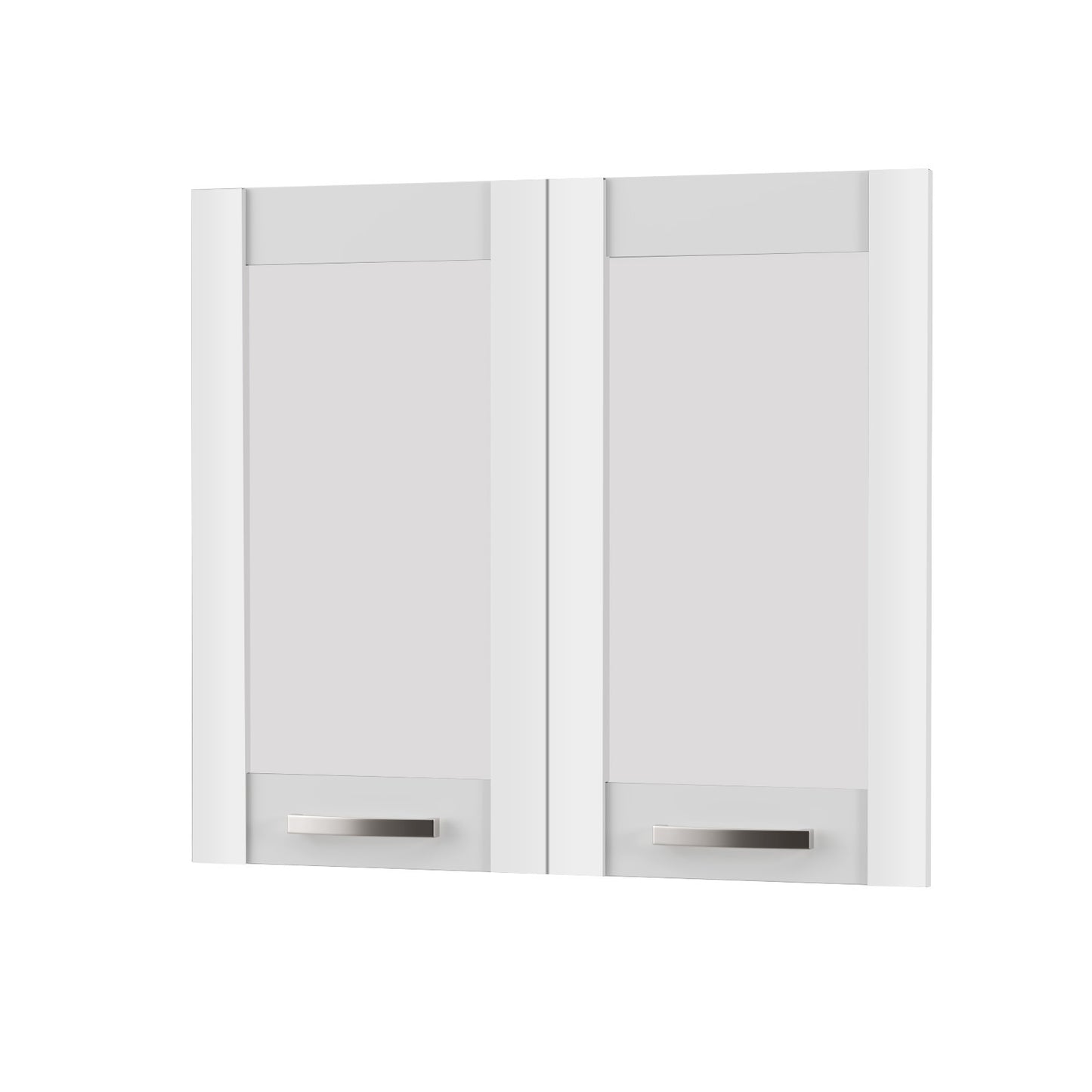 Άνω Πορτάκια-Τζάμι Charlotte Λευκό 80x71.8x1.6