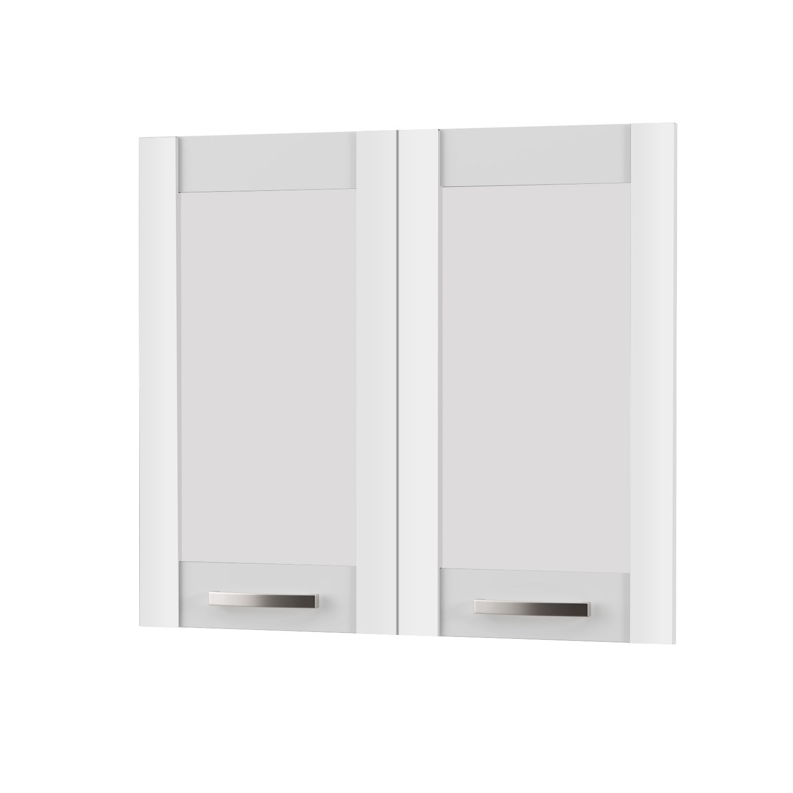 Άνω Πορτάκια-Τζάμι Charlotte Λευκό 80x71.8x1.6