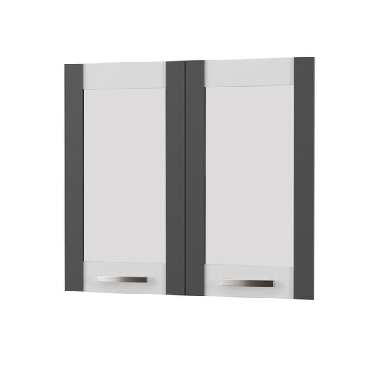 Άνω Πορτάκια-Τζάμι Charlotte Γραφίτη 80x71.8x1.6