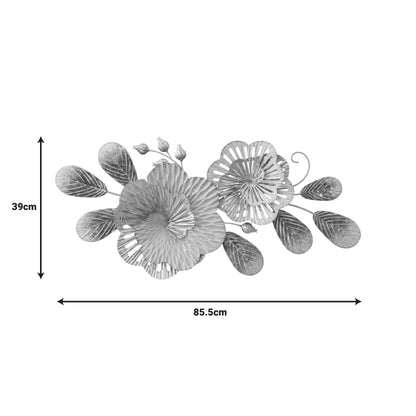Διακοσμητικό Τοίχου Barney Μέταλλο σε Χρυσή-Λευκή Απόχρωση 85.5x39x5.5