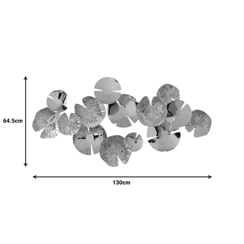 Διακοσμητικό Τοίχου Lily Μέταλλο σε Χρυσή Απόχρωση 130x64.5x6