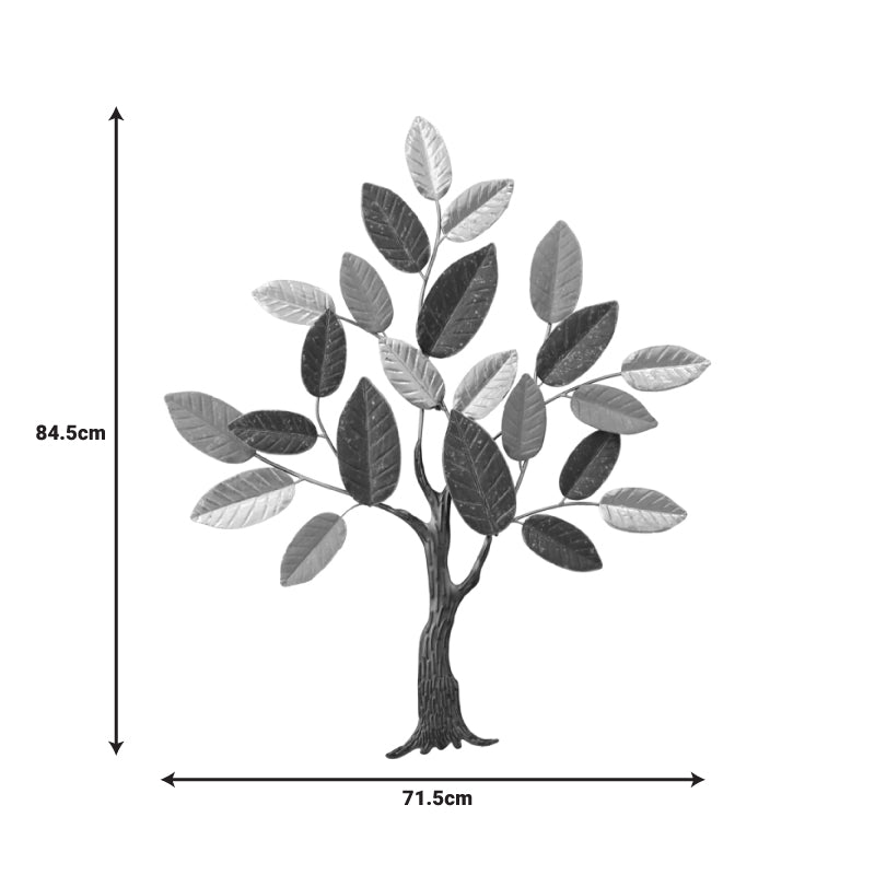 Διακοσμητικό Τοίχου Oliver Μέταλλο σε Χρυσή-Μαύρη-Γκρι Απόχρωση 71.5x84.5x4