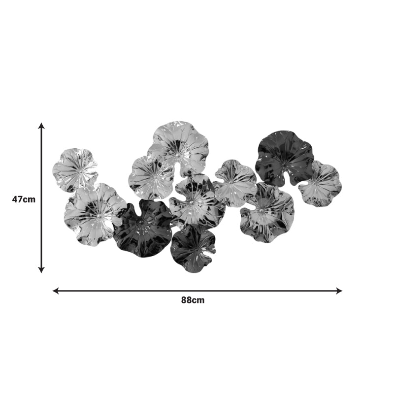 Διακοσμητικό Τοίχου Merinda Μέταλλο σε Χρυσή-Μαύρη Απόχρωση 88x47x5