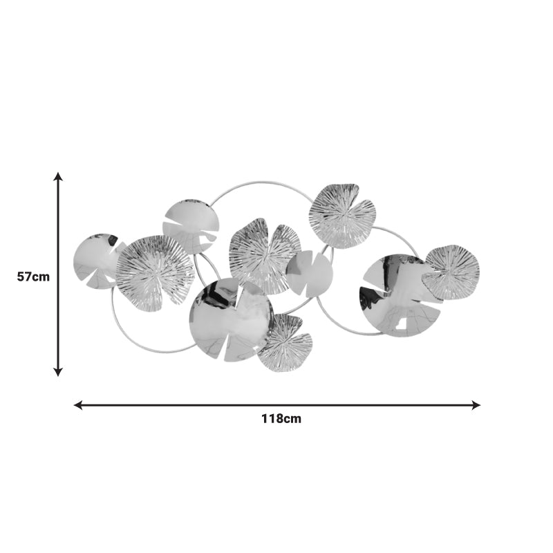 Διακοσμητικό Τοίχου Lacy Μέταλλο σε Χρυσή Απόχρωση 118x57x5