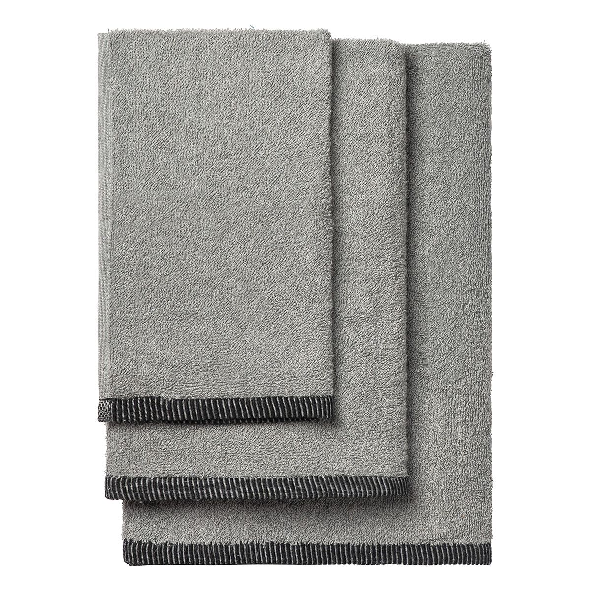 Σετ Πετσέτες Art 3451 Σετ 3 Τμχ Γκρι