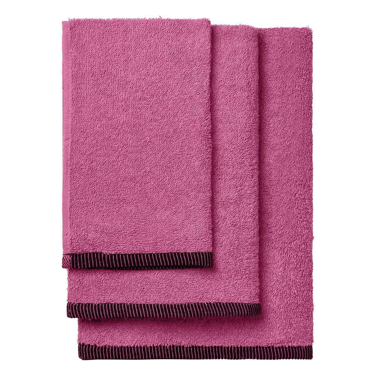 Σετ Πετσέτες Art 3455 Σετ 3 Τμχ Φουξ