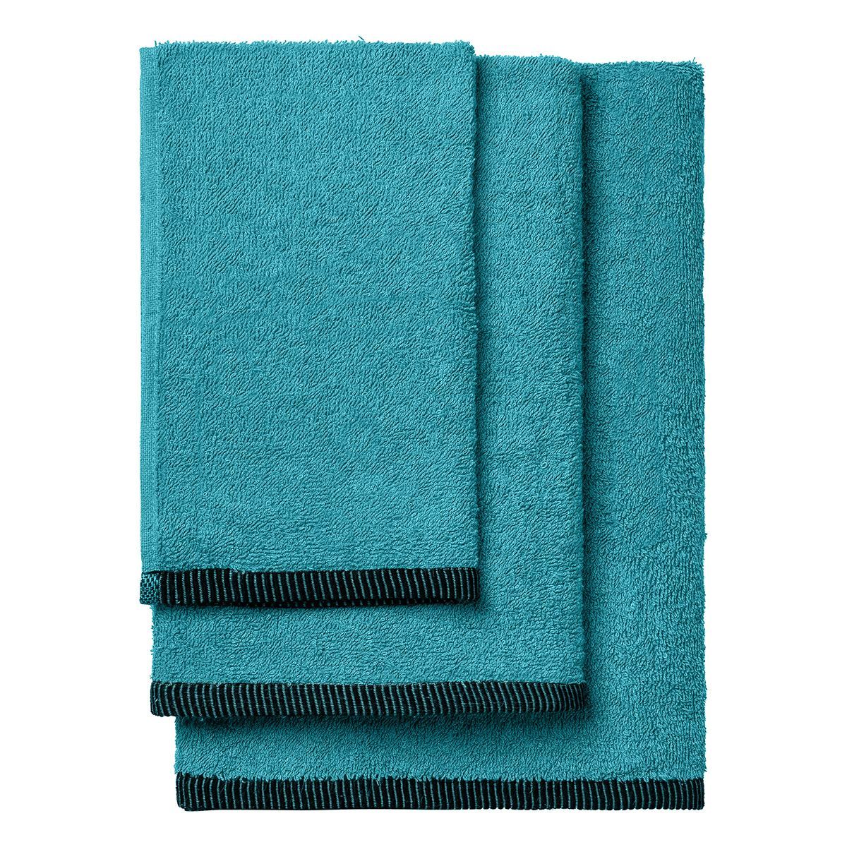 Σετ Πετσέτες Art 3456 Σετ 3 Τμχ Πετρόλ