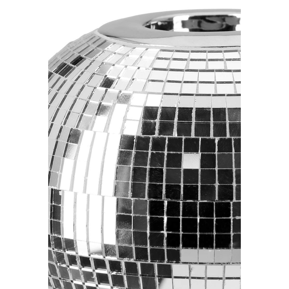 Ρεσώ Θήκη Ball "Disco" Κεραμικό Ασημένιο 15x15x11