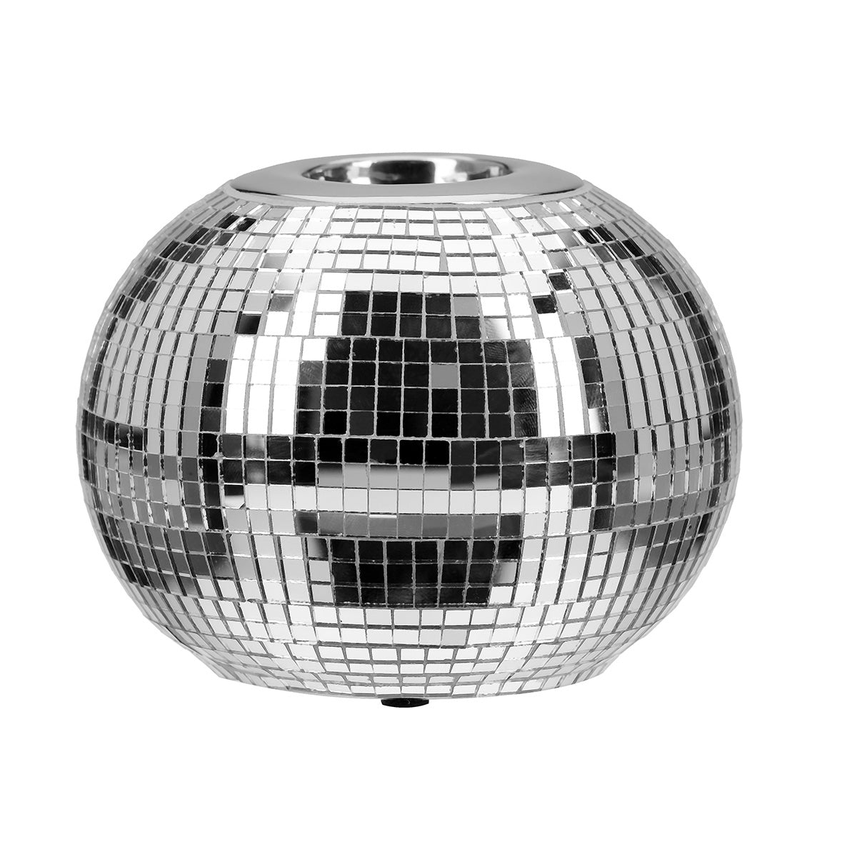 Ρεσώ Θήκη Ball "Disco" Κεραμικό Ασημένιο 15x15x11