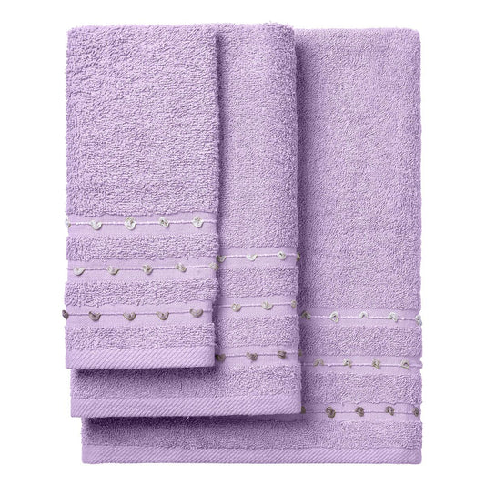 Σετ Πετσέτες Art 3461 Σετ 3 Τμχ Λιλά