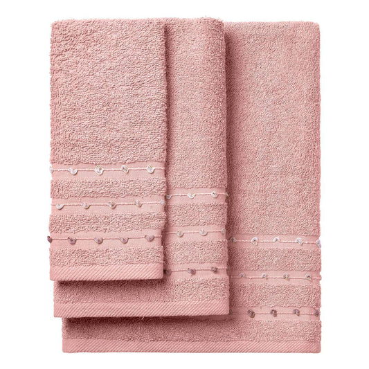 Σετ Πετσέτες Art 3462 Σετ 3 Τμχ Ροζ