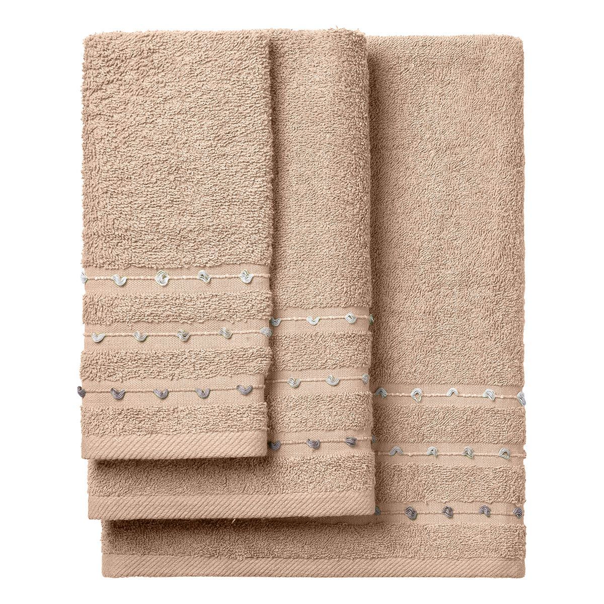 Σετ Πετσέτες Art 3463 Σετ 3 Τμχ Μπεζ