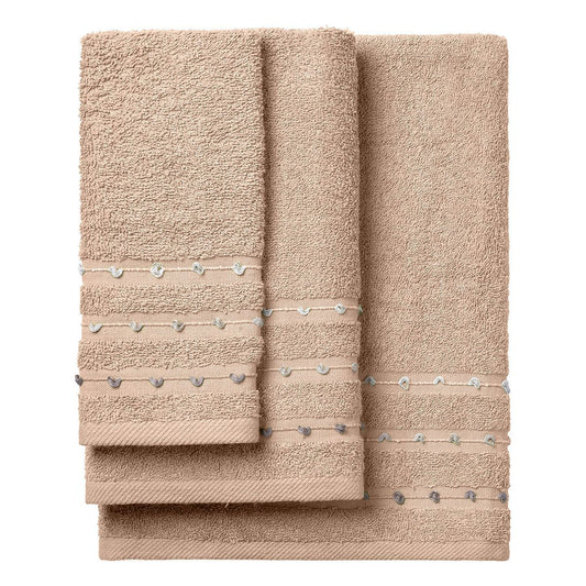 Σετ Πετσέτες Art 3463 Σετ 3 Τμχ Μπεζ