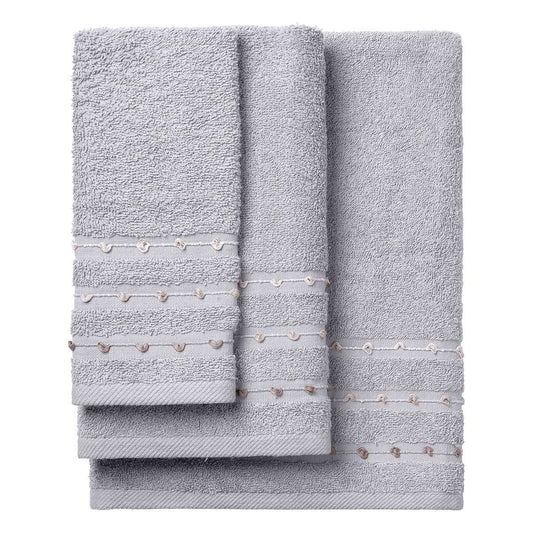 Σετ Πετσέτες Art 3465 Σετ 3 Τμχ Γκρι