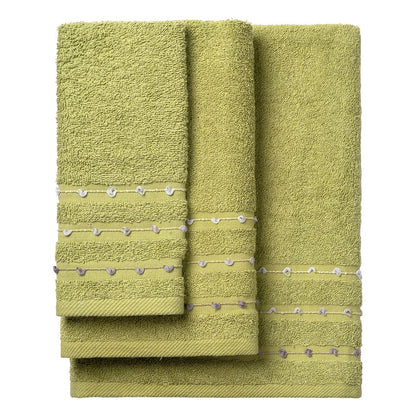 Σετ Πετσέτες Art 3466 Σετ 3 Τμχ Πράσινο