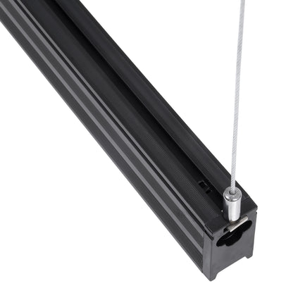 OFFICE 61023-P Γραμμικό Κρεμαστό Φωτιστικό Linear LED 18W 2230lm 120° AC 220-240V Μ120 x Π2 x Υ4 Ψυχρό Λευκό 6000K - Μαύρο
