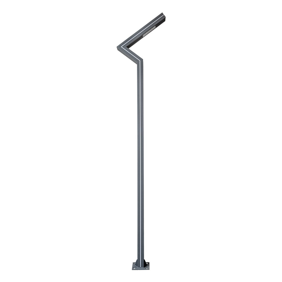 ZAPOPAN 90838 Φωτιστικό Urban Πλατείας/Πάρκου LED 30W 4080lm 120° AC 220-240V Αδιάβροχο IP65 Φυσικό Λευκό 5000K - Lumileds SMD Chip & Mean Well TÜV Driver - Γκρι Ανθρακί Ματ - Μ75 x Π14 x Υ360