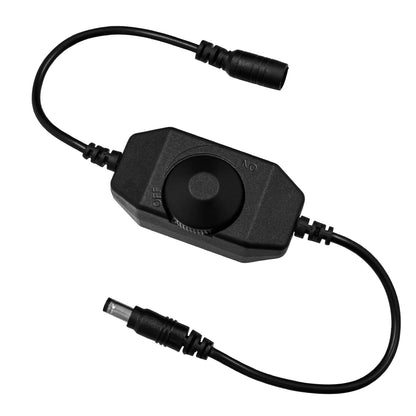 DIMMERANO 73306 Διακόπτης On/Off & Dimming με 1 x 5A 120W Κανάλι DC 12-24V 5A 120W Max IP20 - Μαύρο - Μ25 x Π3.2 x Υ3.3