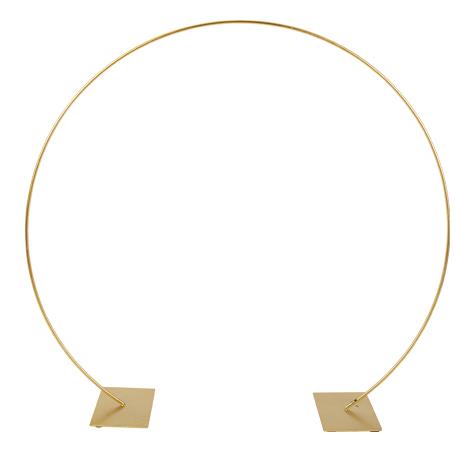 Μεταλλικός Κύκλος Χρυσός με Άνοιγμα 55x51εκ