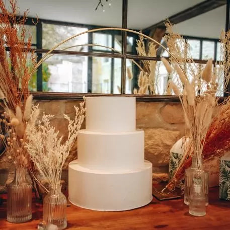 Μεταλλικός Κύκλος Χρυσός με Άνοιγμα 55x51εκ