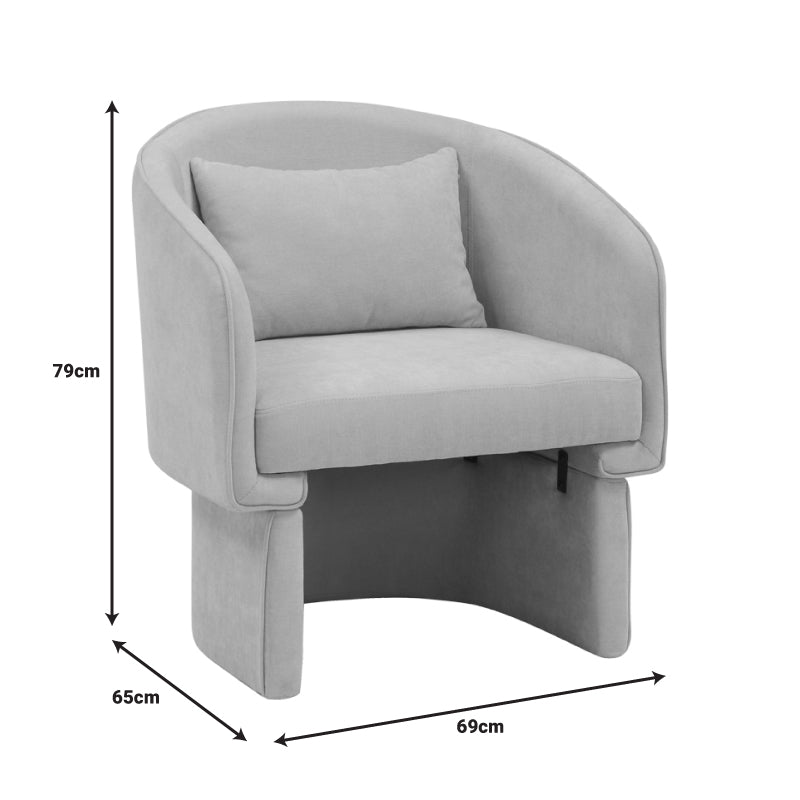 Πολυθρόνα Playmob Ύφασμα σε Κεραμιδί Απόχρωση 69x65x79