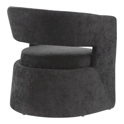 Πολυθρόνα Leicy Ύφασμα σε Μαύρη Απόχρωση 69x63x76.5