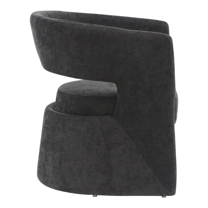 Πολυθρόνα Leicy Ύφασμα σε Μαύρη Απόχρωση 69x63x76.5