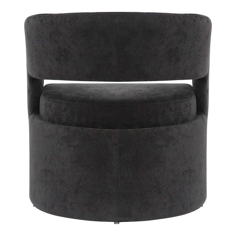 Πολυθρόνα Leicy Ύφασμα σε Μαύρη Απόχρωση 69x63x76.5