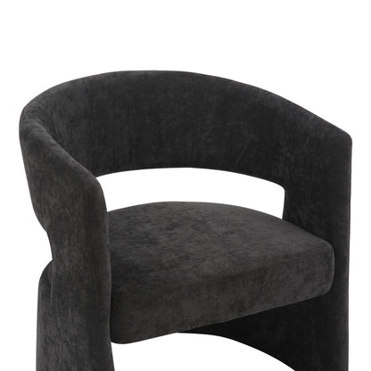 Πολυθρόνα Leicy Ύφασμα σε Μαύρη Απόχρωση 69x63x76.5