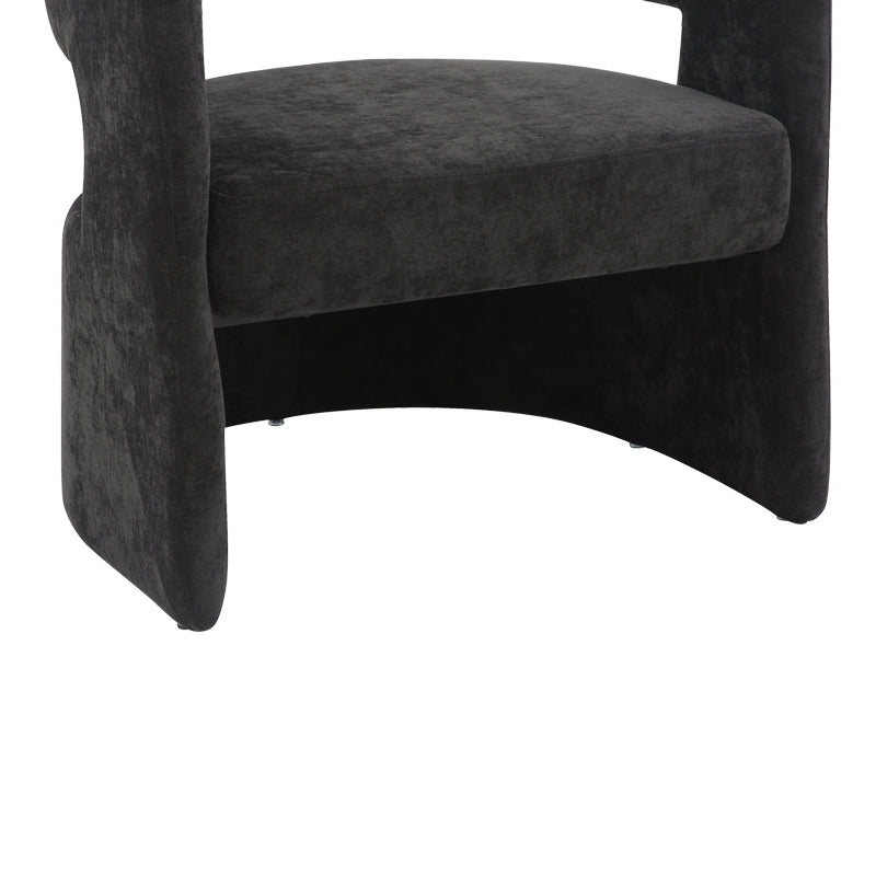 Πολυθρόνα Leicy Ύφασμα σε Μαύρη Απόχρωση 69x63x76.5