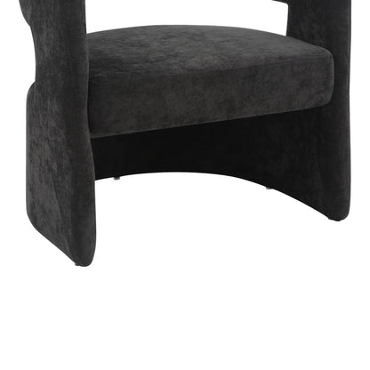 Πολυθρόνα Leicy Ύφασμα σε Μαύρη Απόχρωση 69x63x76.5